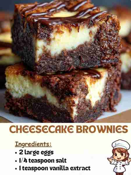 Cheesecake Brownies Ingredients 2 large eggs ¼ teaspoon salt 1 teaspoon vanilla extract ...... Full...