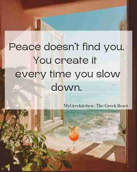 Sometimes peace isn’t found — it’s created. 🌿 Slow down, breathe, and live a little softer. That’s...