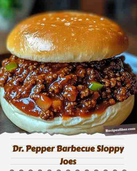 Dr. Pepper Barbecue Sloppy Joes 🍔 A sweet and savory twist for your next meal! 📋 Ingredients -...