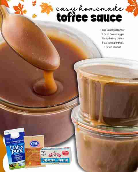 TOFFEE SAUCE 🍯🧈 sweet, buttery & perfect for drizzling! INGREDIENTS ⬇️ 1 cup unsalted butter 2 cup...