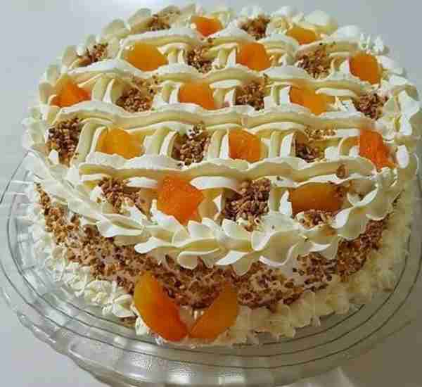 Apricot Cream Cake Ingredients For the cake sponge: 1 ½ cups (190 g) all-purpose flour 1 cup (200 g)...