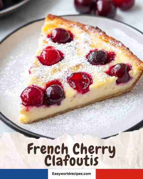 Try this French classic! Cherry Clafoutis recipe below 👇