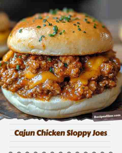 Cajun Chicken Sloppy Joes 🍔🔥 Delicious, spicy, and cheesy goodness in a bun! 📋 Ingredients - 1...