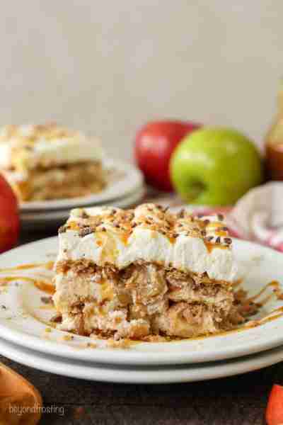 This apple pie lasagna is packed with fall flavor, just the way I like it!