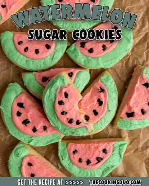 These Watermelon Sugar Cookies are soft, colorful, and full of fun summer vibes. Topped with cream c...