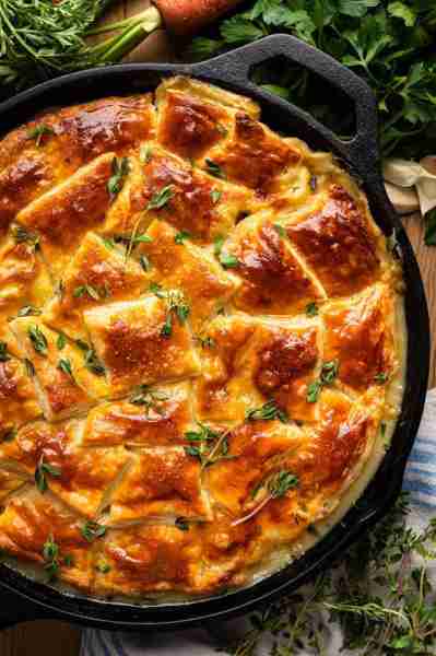 The Best and the Easiest Chicken Pot Pie for this Fall.🍁🍂