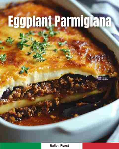 EGGPLANT PARMIGIANA – baked & bold! 👉 Full recipe in comments!