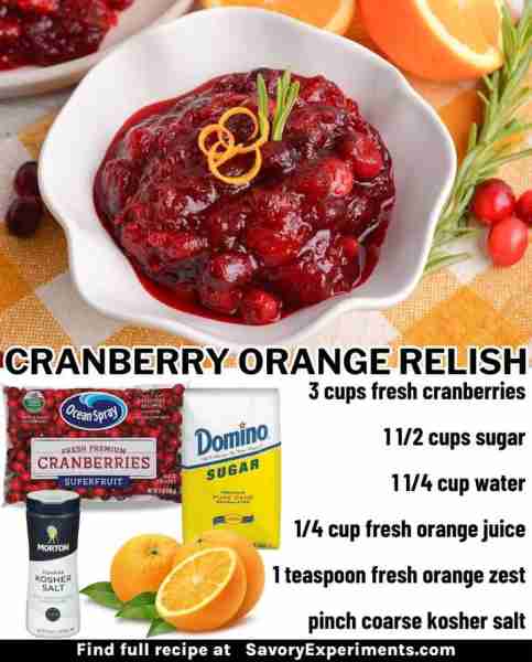Recipe ➡️ https://www.savoryexperiments.com/cranberry-relish/ This homemade Cranberry Relish recipe...