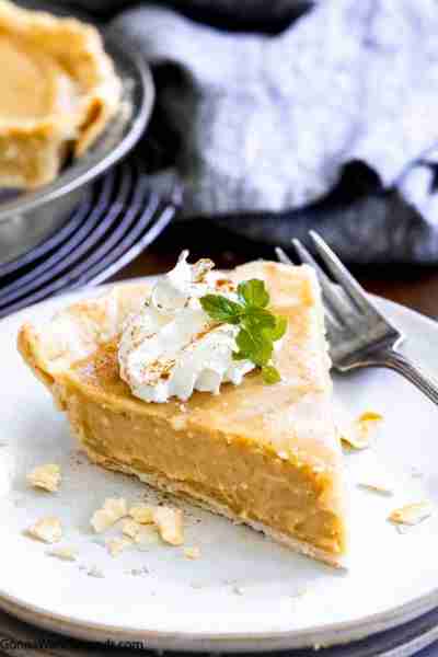 BUTTERSCOTCH PIE! 🧡 Sweet and creamy with a caramelized brown sugar taste, this butterscotch pie is...