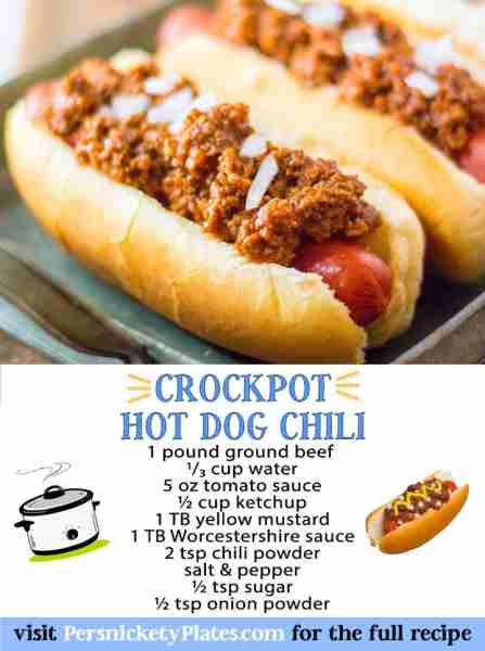 Football party? This chili is great as part of a hot dog bar.