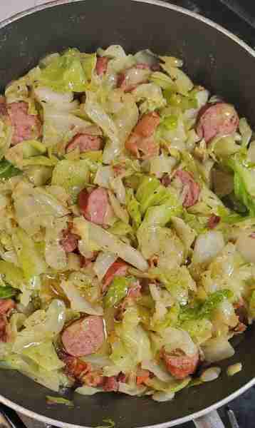 I cooked some good old fashioned cabbage with peppers, onion, sausage and bacon! This was my first t...