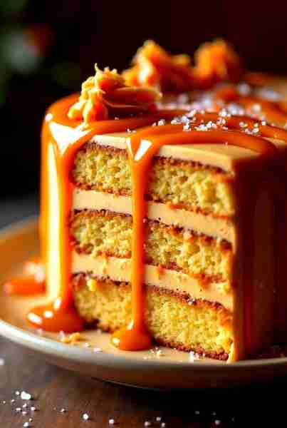 🍮 Decadent Caramel Cake Layers of moist cake paired with rich, buttery caramel — a truly indulgent...