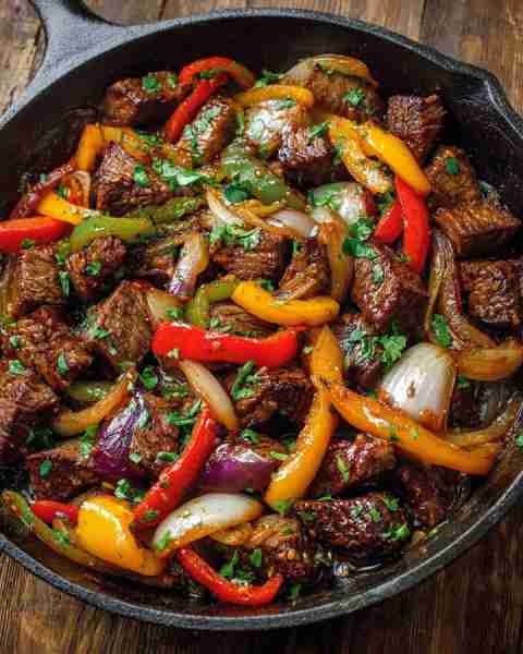 Chinese Pepper Steak with Onion Recipe in First (c.o.m.m.e.n.t ) Enjoy ⬇️⬇️