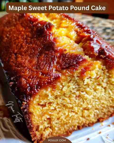 Maple Sweet Potato Pound Cake There's something heartwarming about the aroma of sweet potatoes and m...