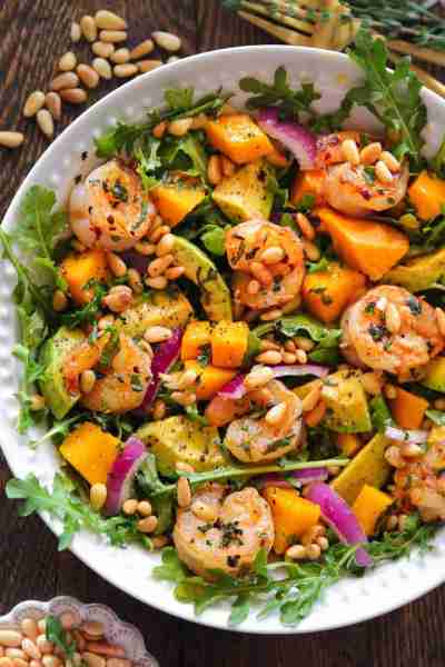 🍤🍤 Shrimp Mango Avocado Salad 🍤🍤 This recipe is ideal for dressing up pre-cooked shrimp - which...