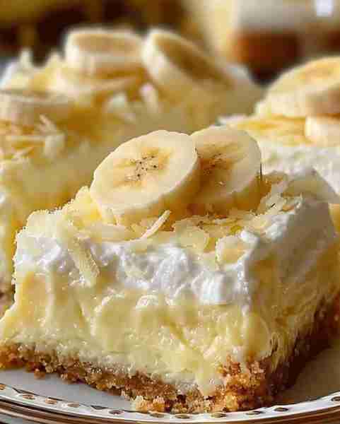 Creamy Banana Pudding Cheesecake Bars Ingredients For the Crust: 1 1/2 cups crushed Nilla Wafers – A...