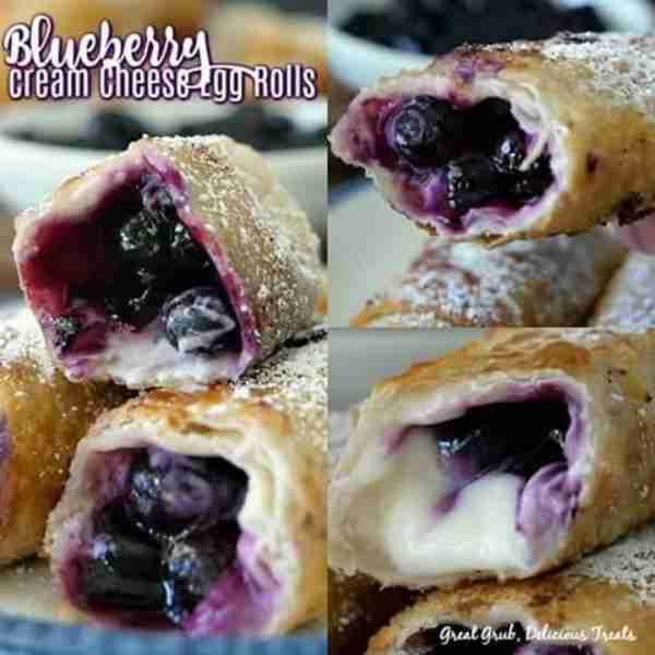 Blueberry Cream Cheese Egg Rolls! 🫐 Something we make All the time! 🫐 Easy & Delicious! RECIPE BEL...