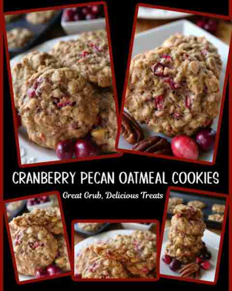 CRANBERRY PECAN OATMEAL COOKIES! 💖 These delicious cookies are super tasty and with the tart bits o...