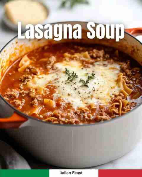 LASAGNA SOUP – hearty & cozy! 👉 Full recipe in comments!