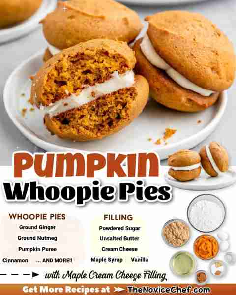 These soft Pumpkin Whoopie Pies are filled with a maple cream cheese filling! ⭐️RECIPE BELOW⭐️ For...