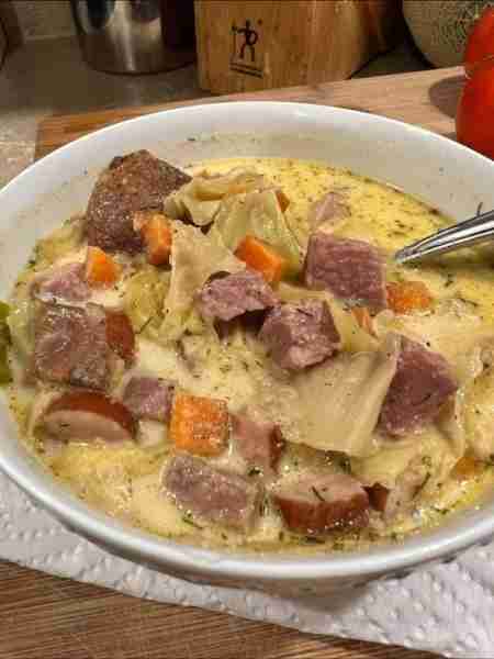 Corned Beef and Cabbage Soup