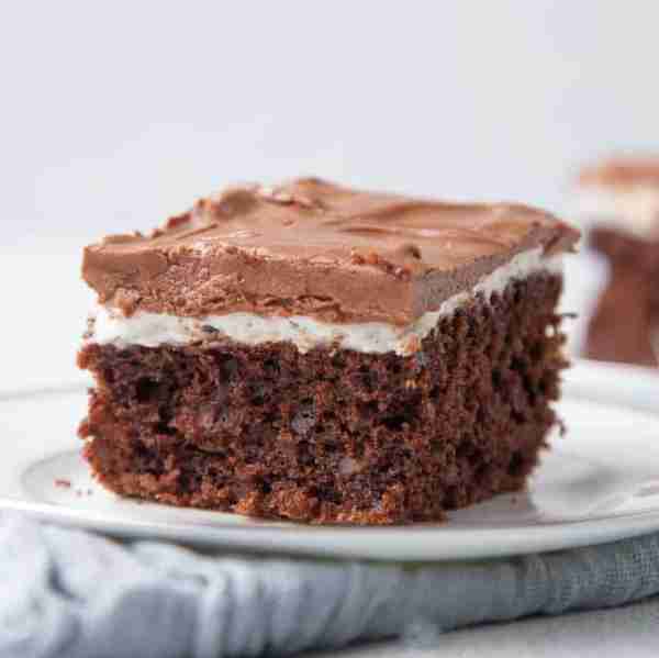 This moist Mississippi Mud Cake has crunchy pecans mixed right into the batter and a layer of gooey...