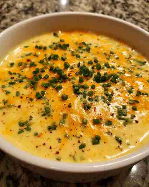 Velvety Cheesy Crock Pot Potato Soup Ingredients: 6 medium russet potatoes, peeled and diced 1 small...