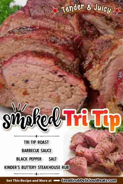 SMOKED TRI TIP! 💖 A delicious and flavorful way to enjoy a tender and juicy cut of beef that is loa...