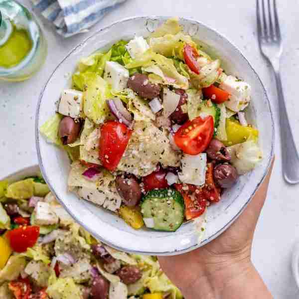 Greek Inspired Iceberg Lettuce Salad - light, refreshing, and truly satisfying! <3 – Crisp iceberg...
