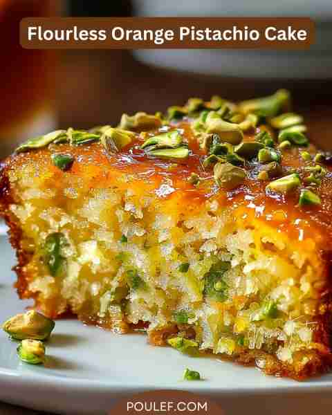 Flourless Orange Pistachio Cake 🍊 2 medium oranges, boiled whole for 1 hour 🥚 6 large eggs 🍬 200g...