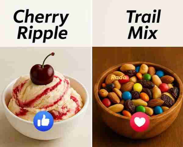 🍒🍦 Cherry Ripple Cherry ripple is a creamy ice cream dessert swirled with ribbons of sweet, tangy...