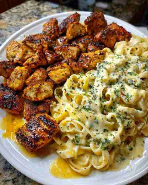 Four-Cheese Chicken Linguine in Provolone Cream Sauce Ingredients: 2 large boneless, skinless chicke...