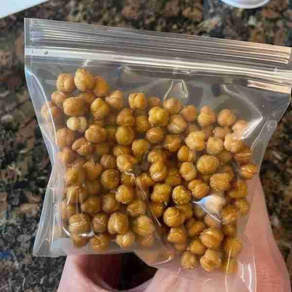 Chickpeas in the air fryer are my favorite snack! Rinse one can, let sit out on towel for an hour to...