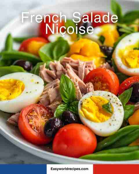 Delicious French Salade Niçoise, perfect for lunch. Full recipe below ❤️