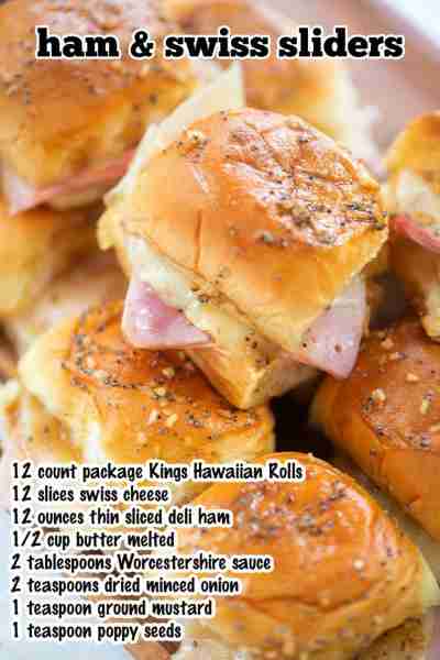 Recipe: https://www.bunsinmyoven.com/hot-and-melty-oven-baked-ham-and-swiss-sandwiches/ These hot an...