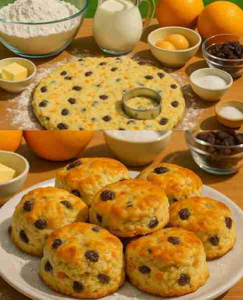 Here's the scone recipe I promised you last week, Orange Raisin Scones. I'm yet to post the oil scon...