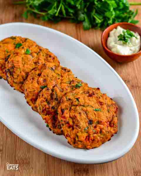 Delicious Tuna and Sweet Potato Patties - great with salad, as a side to soup or just as they are....