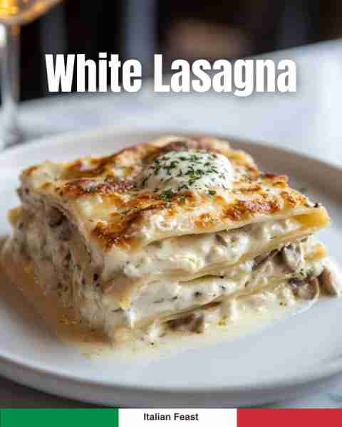 🍄 WHITE LASAGNA – comforting & rich! 👉 Full recipe in comments!
