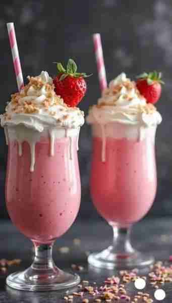 🍓💖 Dreamy Pink Mudslide Cocktail 💖🍓 A creamy, fruity twist on the classic Mudslide—bursting with...