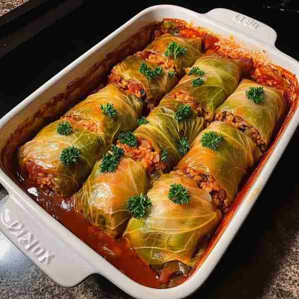 Stuffed Cabbage Rolls: Cozy Comfort in Every Bite! 🥬🍅🍚 Recipe in First C.o.ʍ.m.е.ո.τ