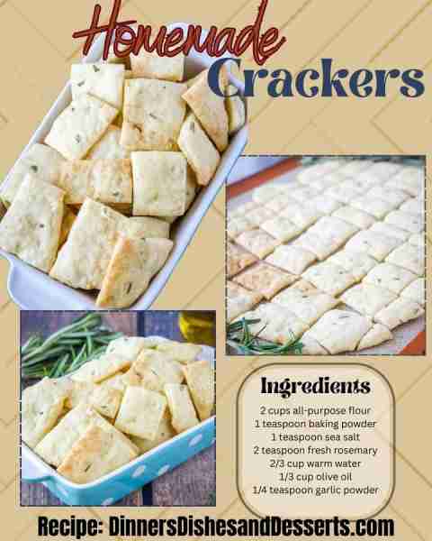 Homemade crackers are so easy and so versatile! Recipe in comments ⬇️