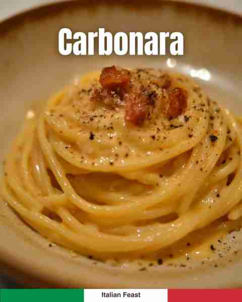 CARBONARA – Roman classic! 👉 Full recipe in comments!