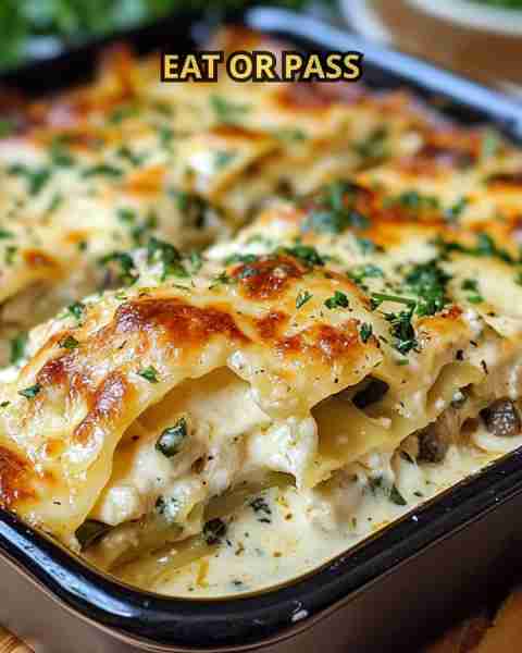 Alfredo Chicken Lasagna Ingredients: 🍗 2 cups cooked chicken, shredded or diced 🧄 4 cups Alfredo s...