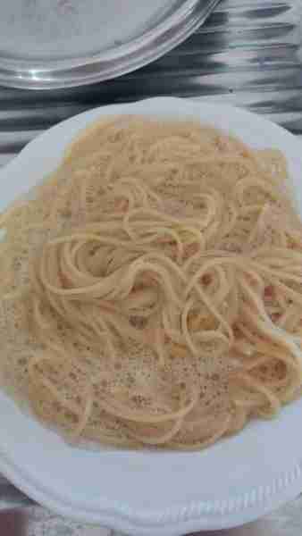 Made spaghetti carbonara by Irene V