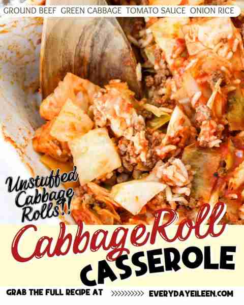 Our Lazy Cabbage Roll Casserole - comfort in a bowl! Recipe link in comments