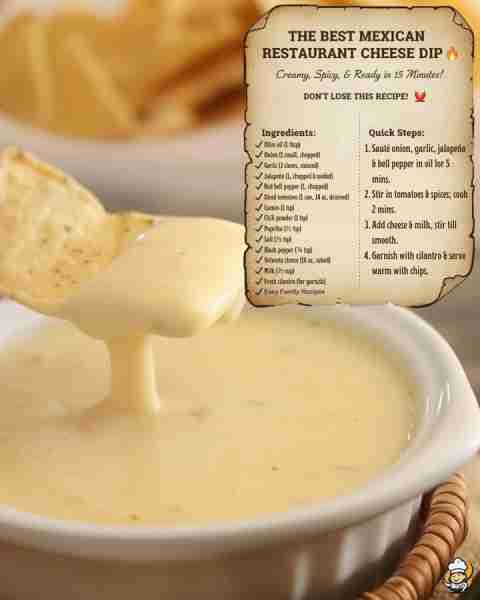 🔥 You know that creamy, spicy cheese dip they serve at Mexican restaurants? This one tastes even be...