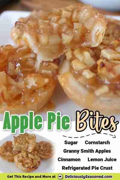APPLE PIE BITES! 🍏 Should be illegal! With apple pie and sweet cream cheese filling, wrapped in won...