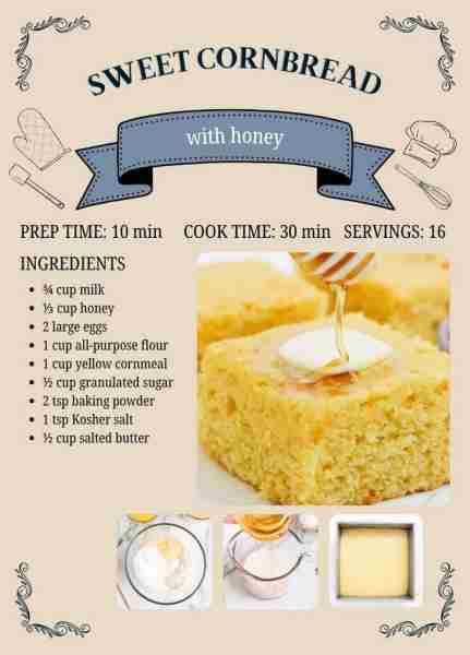 This sweet cornbread is one of my favorites to make during the fall. It's super moist, fluffy, and i...