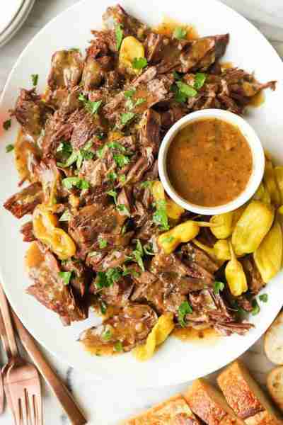 Instant Pot Mississippi Pot Roast - The most amazing pot roast ever! Made in the IP in just a fracti...