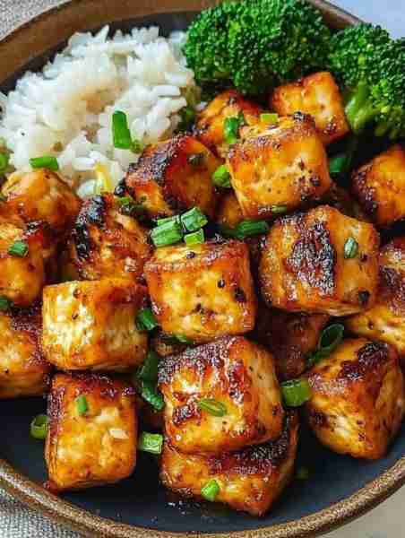 🧄✨ Crispy Garlic Soy Tofu: A Flavor Explosion in Every Bite! ✨🍽️